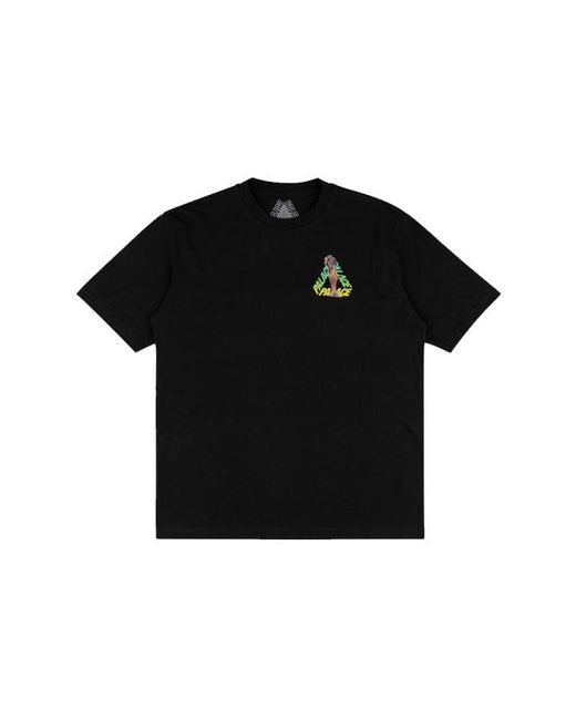Palace Black Rolls P3 Back Logo Gradient Large Triangle Printing Short Sleeve