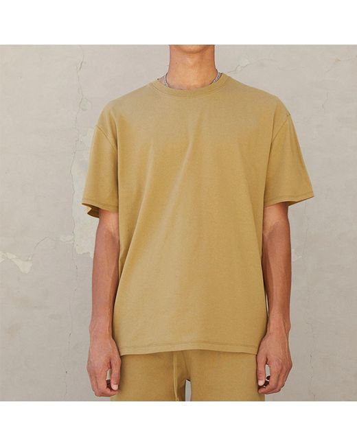 Fear Of God Natural Fw21 Logo Tee 'Amber' for men