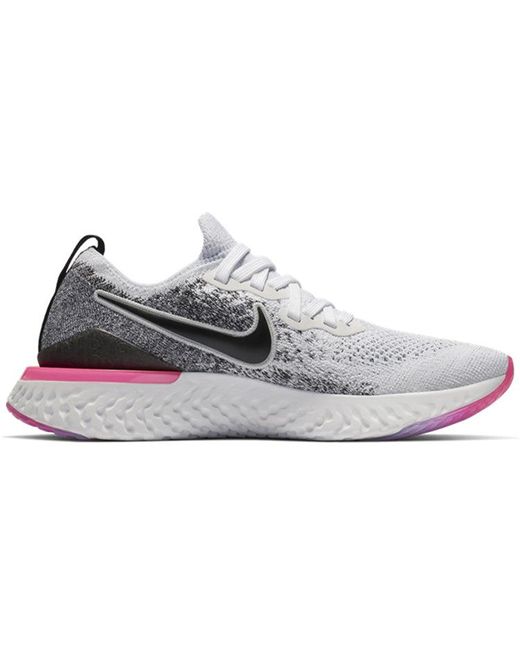 Nike Epic React Flyknit 2 'oreo Pink' in Gray | Lyst