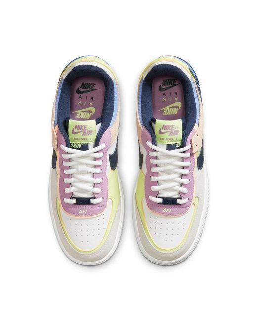 Nike Blue (Wmns) Air Force 1 Shadow 'Crimson Tint Volt'