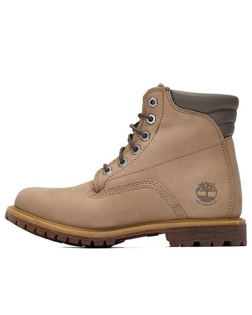 Timberland Brown (Wmns) Waterville 6 Inch Boots 'Light Nubuck'