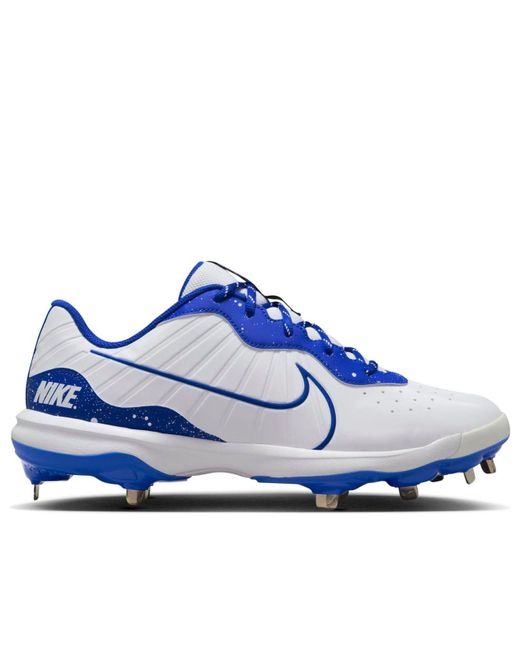 Nike Blue Alpha Huarache Varsity 4 Low 'Hyper Royal' for men