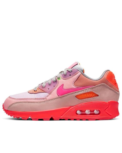 nike air max 90 bright crimson pure platinum
