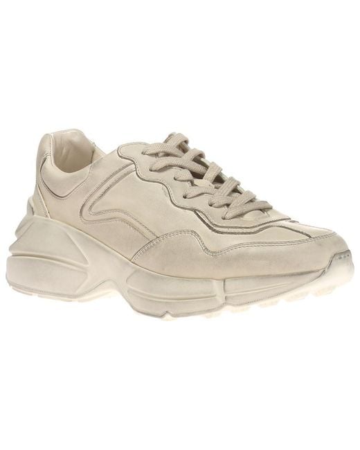 Gucci Natural Rhyton Leather Sneaker 'Ivory' for men