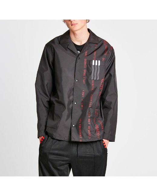 Adidas Black Originals X Alexander Wang Crossover Casual Coach Jacket for men