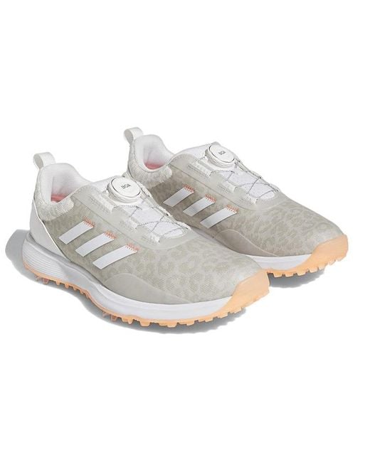 Adidas White (Wmns) S2G Boa Spiked Golf Shoes 'Cloud Coral Fusion'