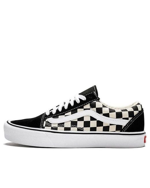 Vans Black Old Skool Lite 'Checkerboard' for men