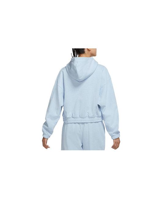 Nike Blue (Wmns) Casual Sports Knit Loose Hoodie Short