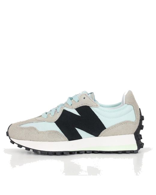 New Balance Blue 327 Panelled Sneakers