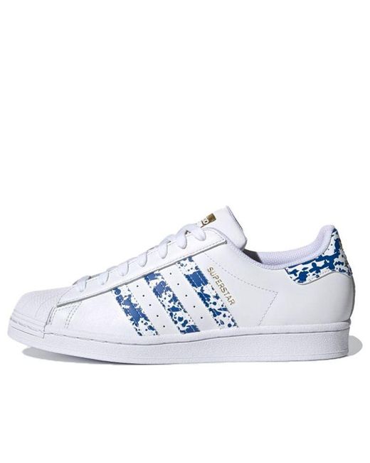 Adidas Blue Superstar Splatter' for men
