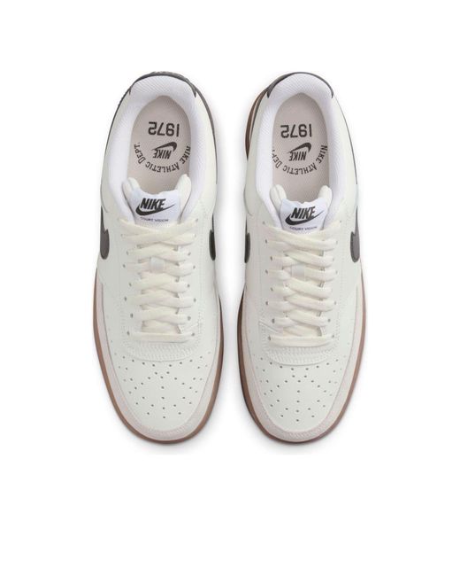 Nike White Court Vision Low Shoes 'Sail Light' Fq8075-133 for men