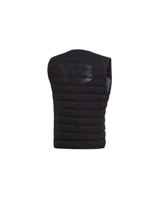 Adidas Black Y-3 Classic Light Down Liner Vest for men
