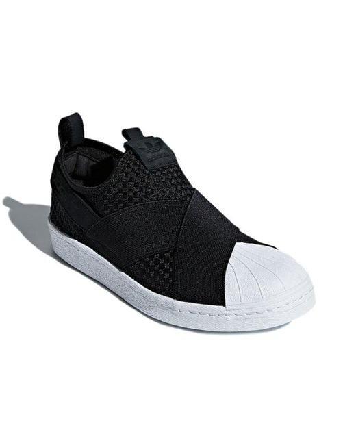 Adidas Black Originals Superstar Slip-On for men