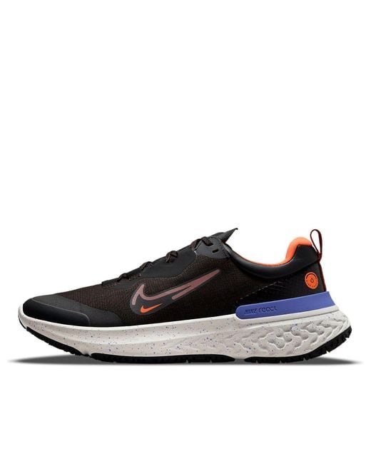 Nike Black React Miler 2 Shield Redstone' for men