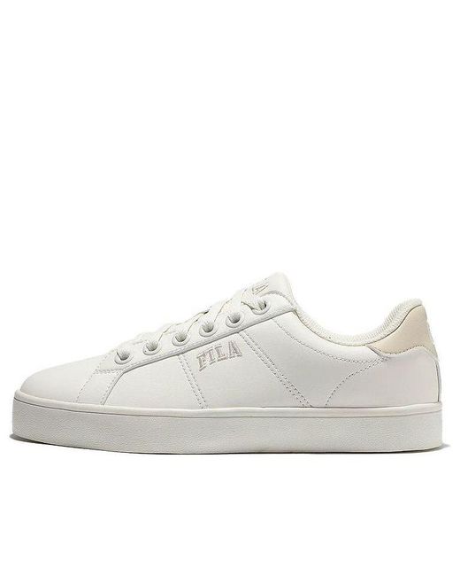 Fila White Uni Court Deluxe