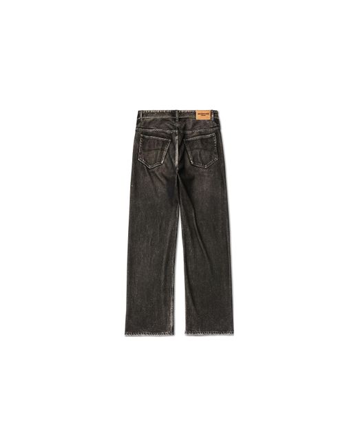 Balenciaga Gray Denim Trompe L'Oeil Pants