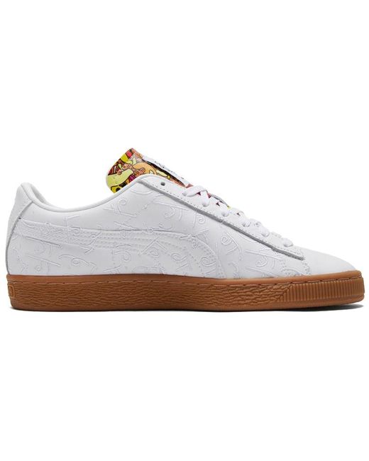 PUMA White Romero Britto X Basket 'Embroidered for men