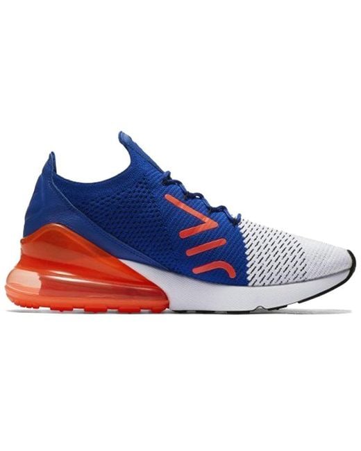 Nike Blue Air Max 270 Flyknit Crimson' for men