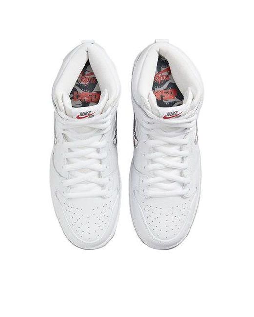 Nike White X Oski Sb Dunk High Shark for men