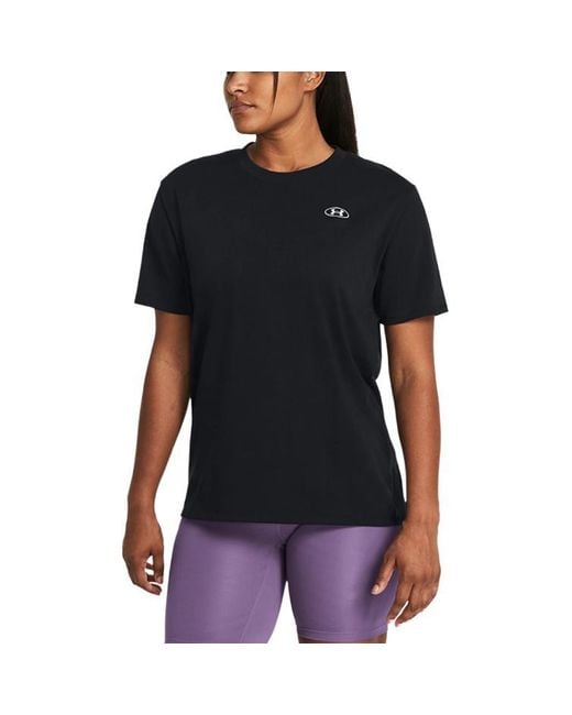 Under Armour Black (Wmns) Heavyweight Embroidered Patch T-Shirt