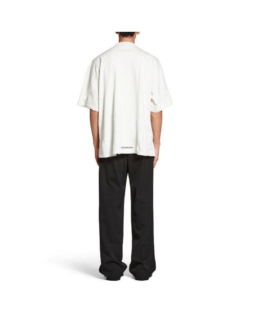 Balenciaga White Je T'Aime T-Shirt Large Fit