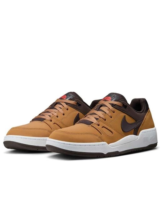 Nike Brown Full Force Low Premium 'Flax Baroque Velvet' for men