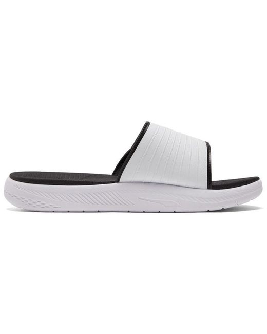 PUMA White Softride Slide for men