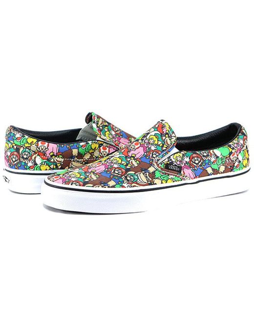 Vans Blue Nintendo X Classic Slip-On 'Super Mario Bros' for men