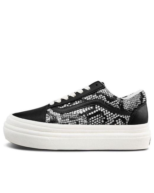 Vans Black Comfycush Old Skool Lx Snakeskin' for men