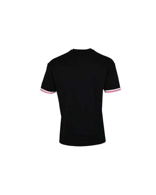 PUMA Black Casual Sports Breathable Round Neck Knit Short Sleeve for men