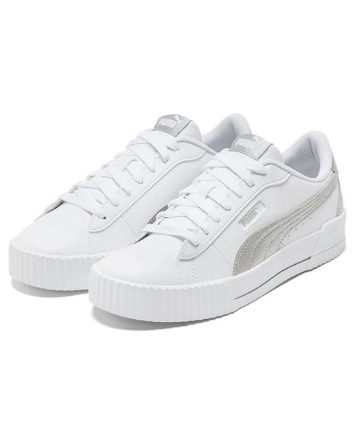 PUMA White (Wmns) Carina Crew Metallic
