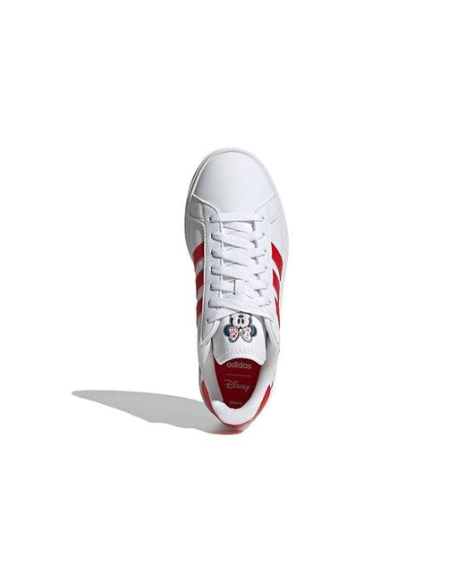 Adidas White (Wmns) X Disney Grand Court Base 2.0 Lifestyle Vivid'