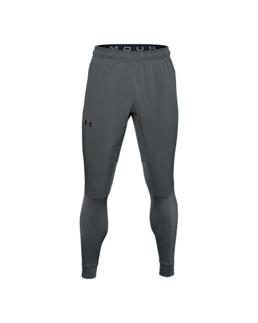 Under Armour Gray Hybrid Pant Leggings 'Pitch' for men