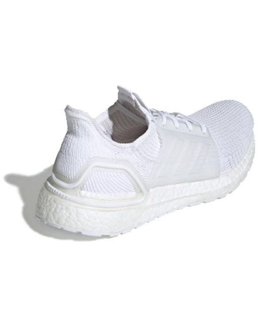 Adidas White Ultraboost 19 'Triple' for men