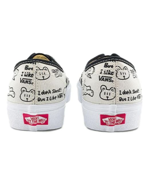 Vans White Authentic X Otw Nuttsh for men