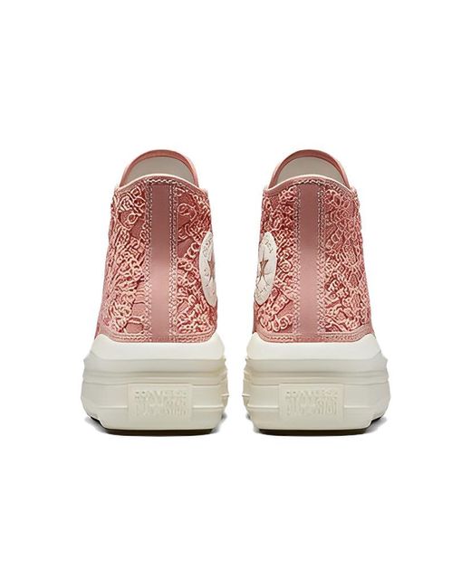Converse Pink (Wmns) Chuck Taylor All Star Move Platform High 'Daisy Cord'
