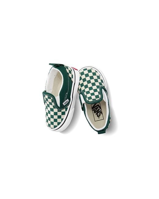 Vans Green Old Skool V Toddler/ Checkboard for men