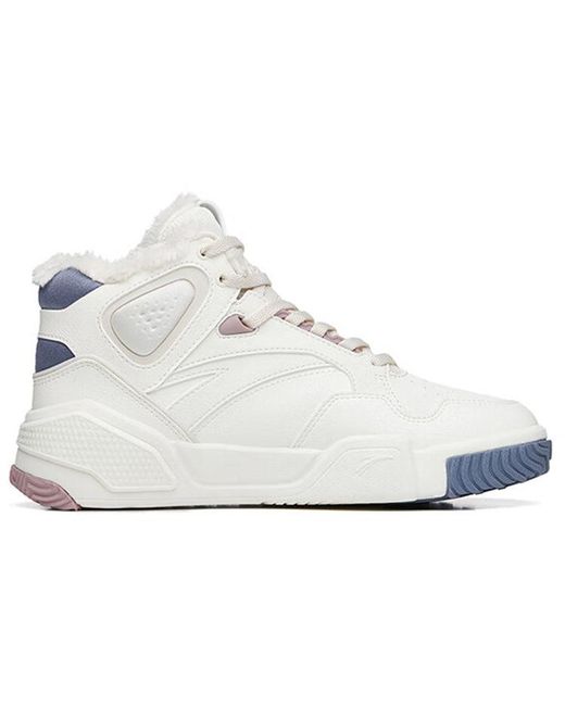 Anta White (Wmns) High-Top Skateboard Sneakers Flame'