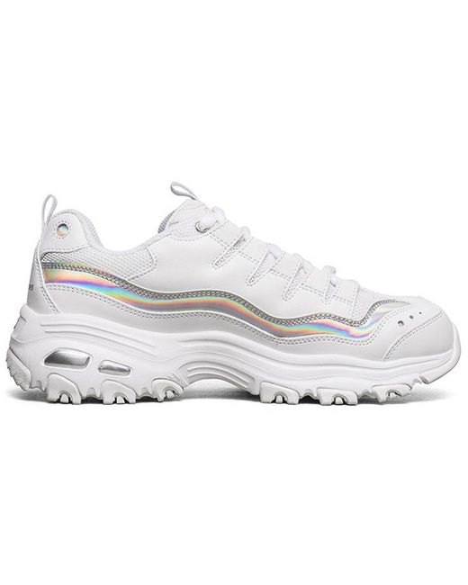 Skechers White (Wmns) D'Lites 1.0 Gs