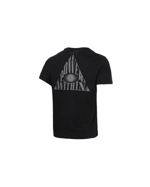 Nike Black Dri-Fit Kyrie Logo Print Basketball Crew-Neck Short Sleeve for men