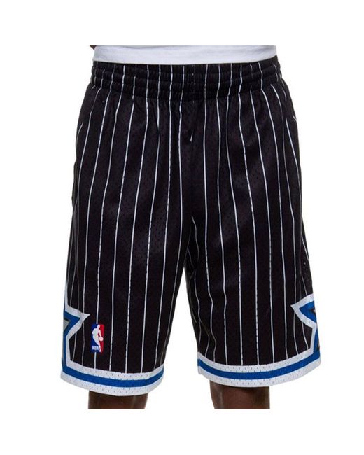 Mitchell & Ness Black Nba Swingman Shorts Orlando Magic 'Alternate' for men