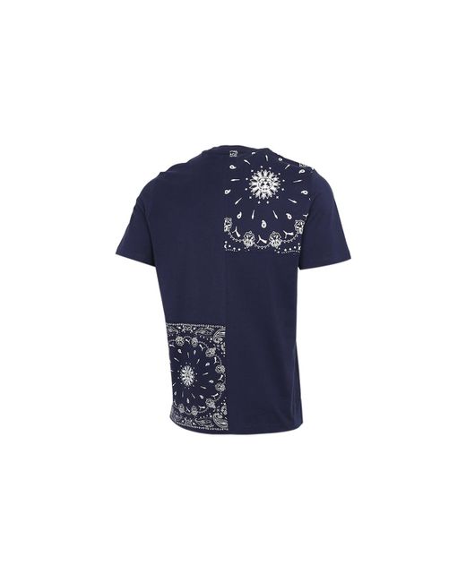 PUMA Blue Ob Patchwork T-shirt for men
