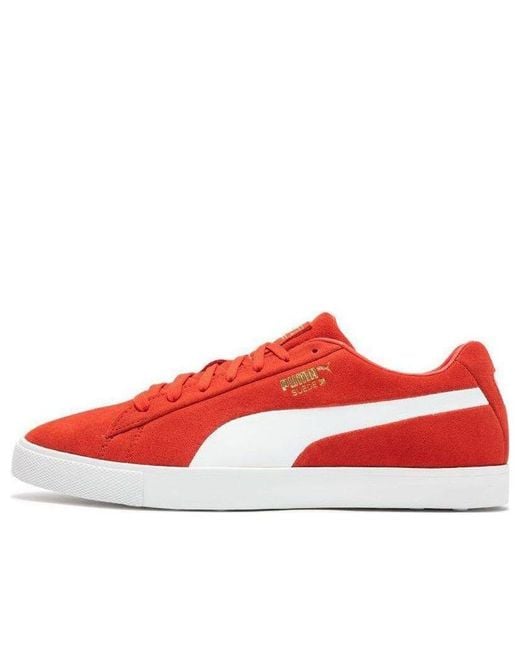 PUMA Red Fusion Suede For All Time Le Golf Shoes for men