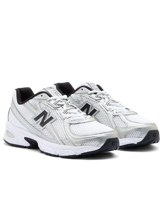 New Balance White 740 Metallic' for men