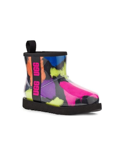 Ugg Purple (Wmns) Classic Clear Mini Party Spots Boot