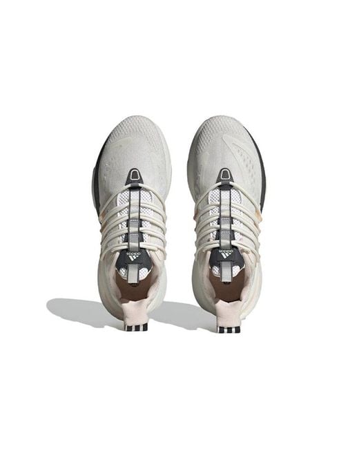 Adidas White Alphaboost V1 Shoes