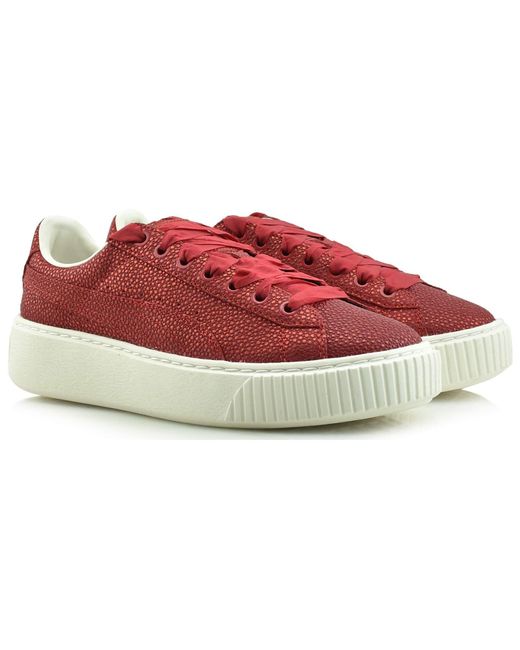 PUMA Red (Wmns) Platform Lux