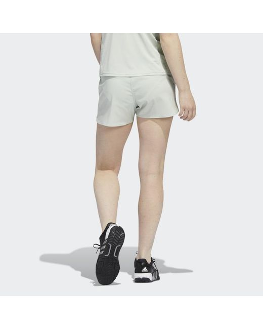 Adidas Green (Wmns) Run Fast Running Shorts With Inner Briefs