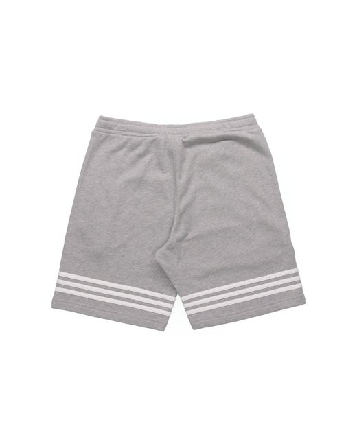 Adidas Gray Originals Logo Stripe Casual Sports Shorts for men