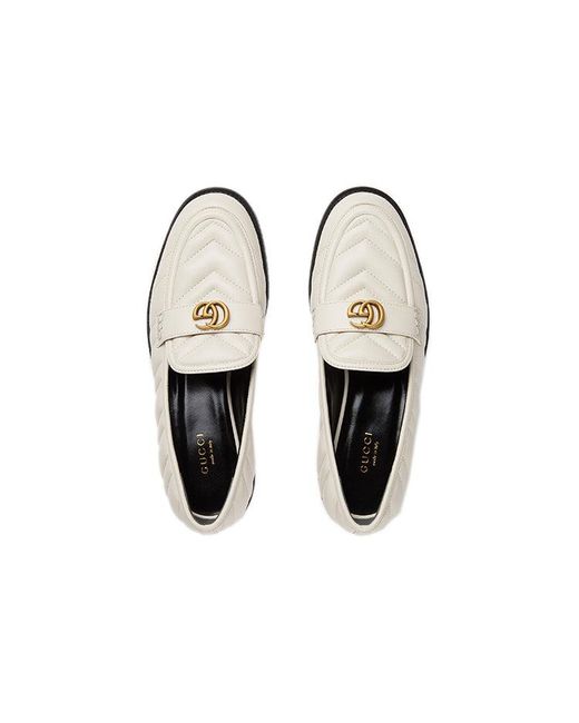 Gucci White (Wmns) Loafer With Double G